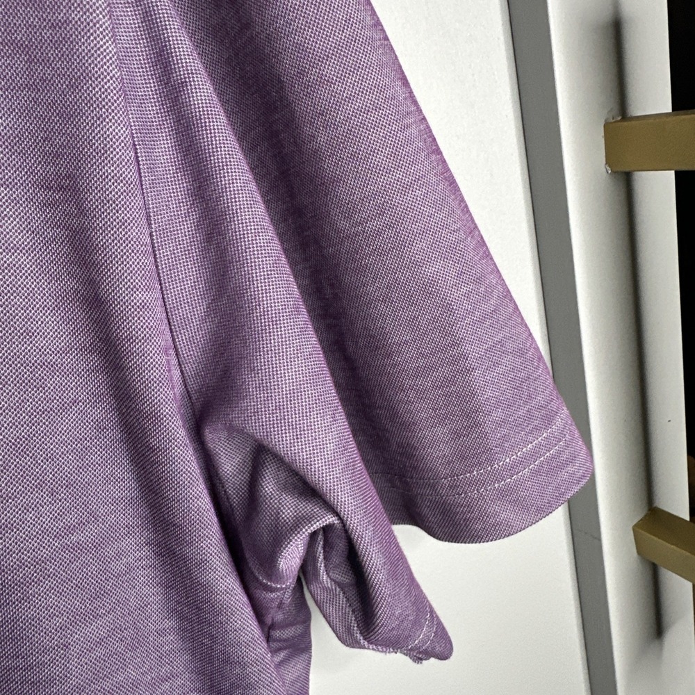 Travis Mathew Mens Sz M Polo Shirt Purple Pima Cotton Blend Golf Sports - Picture 8 of 11